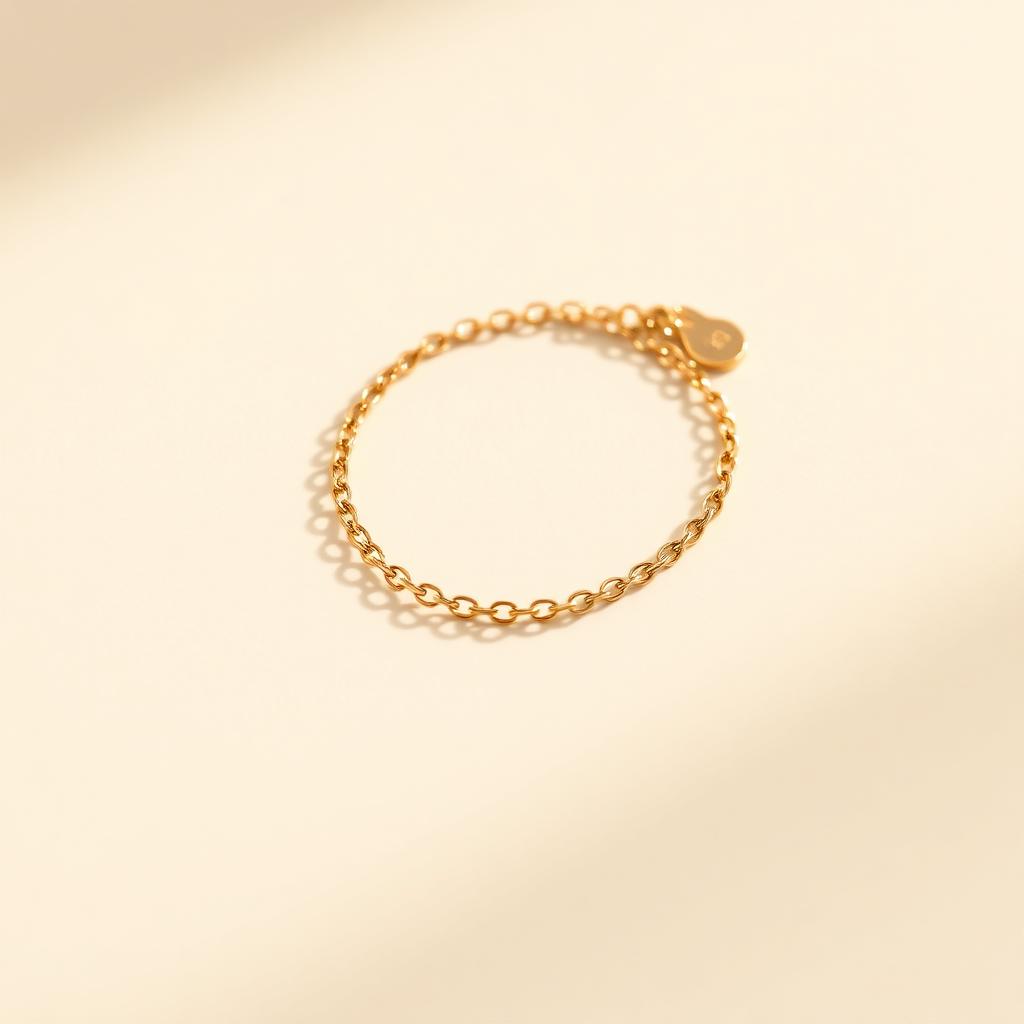 Chain Bracelet in Gold — front view