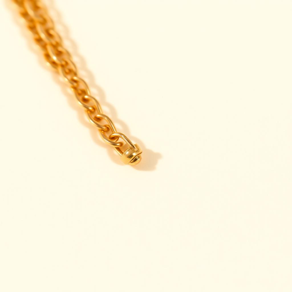 Chain Bracelet in Gold — side view