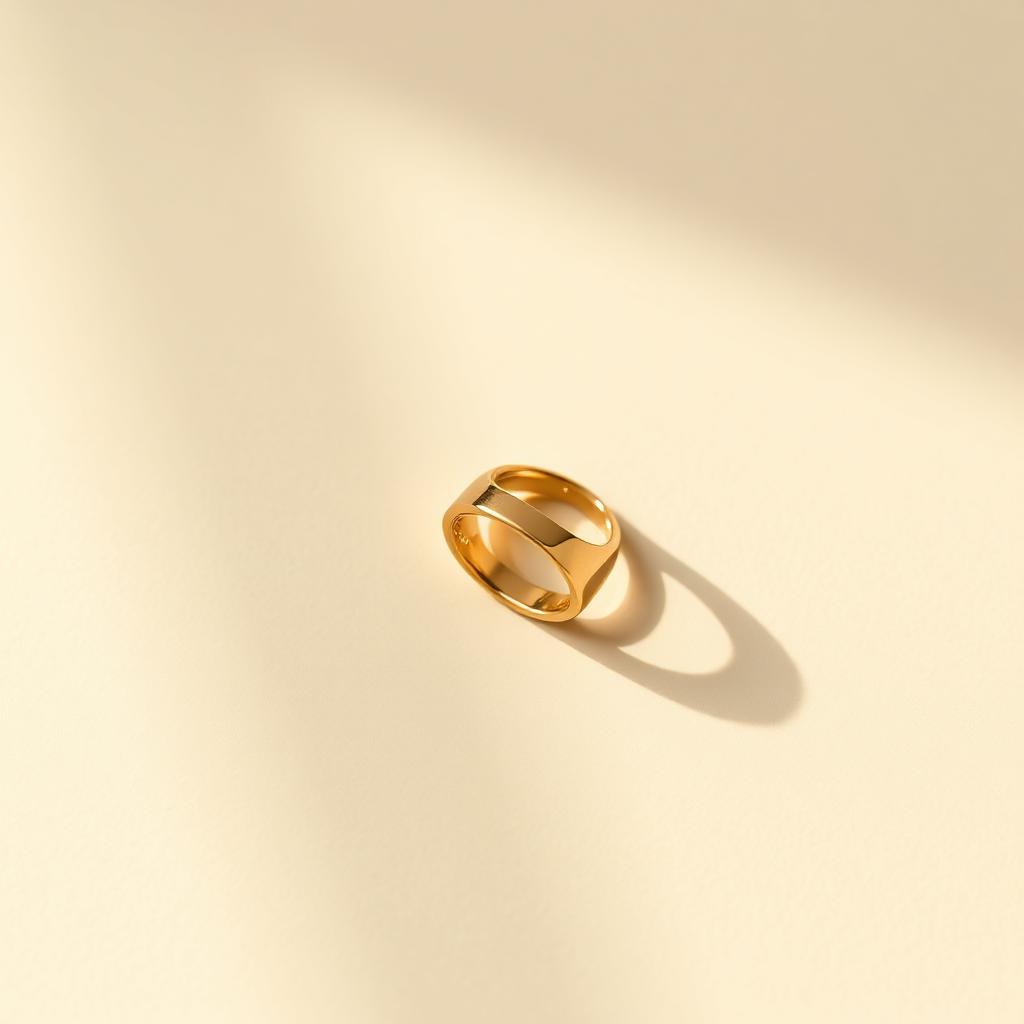 Signet Ring in Gold — front view